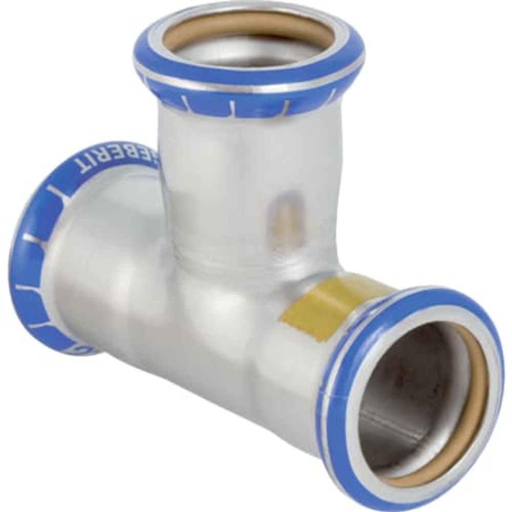 Geberit Mapress Edelstahl T-Stück egal (Gas),  DN 80, 34286