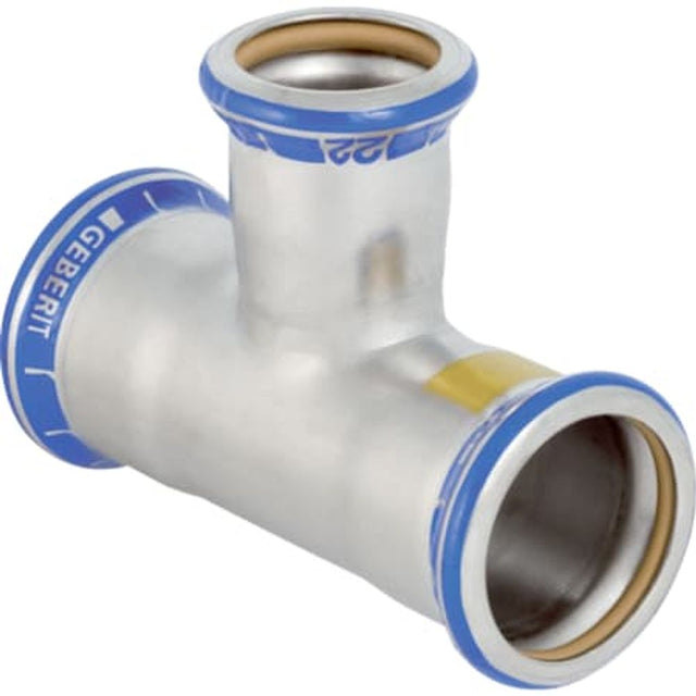 Geberit Mapress Edelstahl T-Stück reduziert (Gas),  DN 65 / 40 / 65,  dø 76.1 mm, 34080