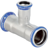 Geberit Mapress Edelstahl T-Stück reduziert (LABS-frei),  DN 50 / 40 / 50,  dø 54 mm, 81226