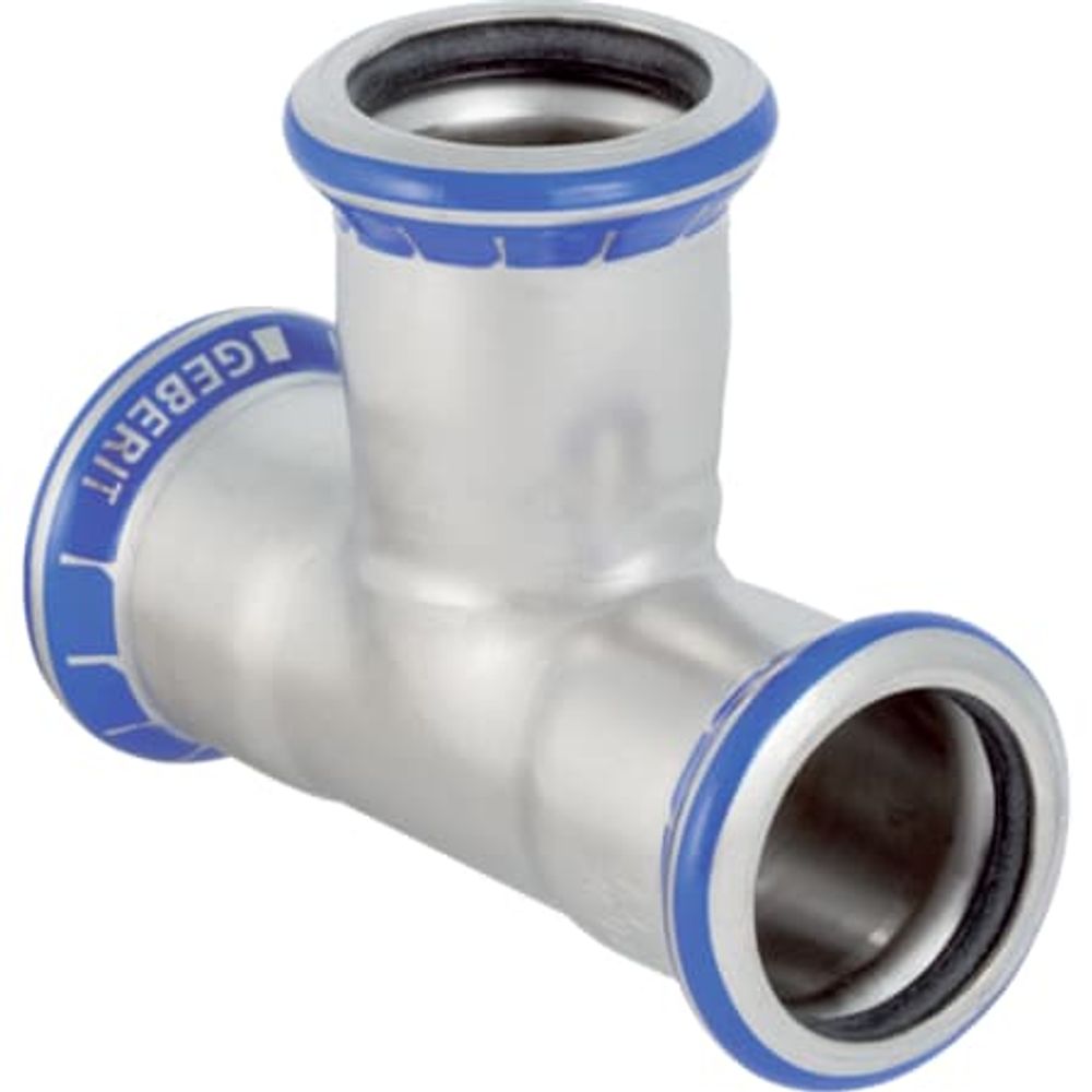 Geberit Mapress Edelstahl T-Stück egal (LABS-frei),  DN 32, 81006