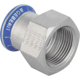Geberit Mapress Edelstahl Übergang mit Innengewinde (LABS-frei),  DN 25 / 20,  dø 28 mm, 81819