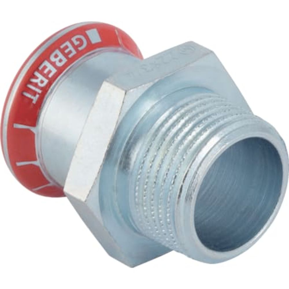 Geberit Mapress C-Stahl Übergang mit Außengewinde,  DN 20,  dø 22 mm, 21707