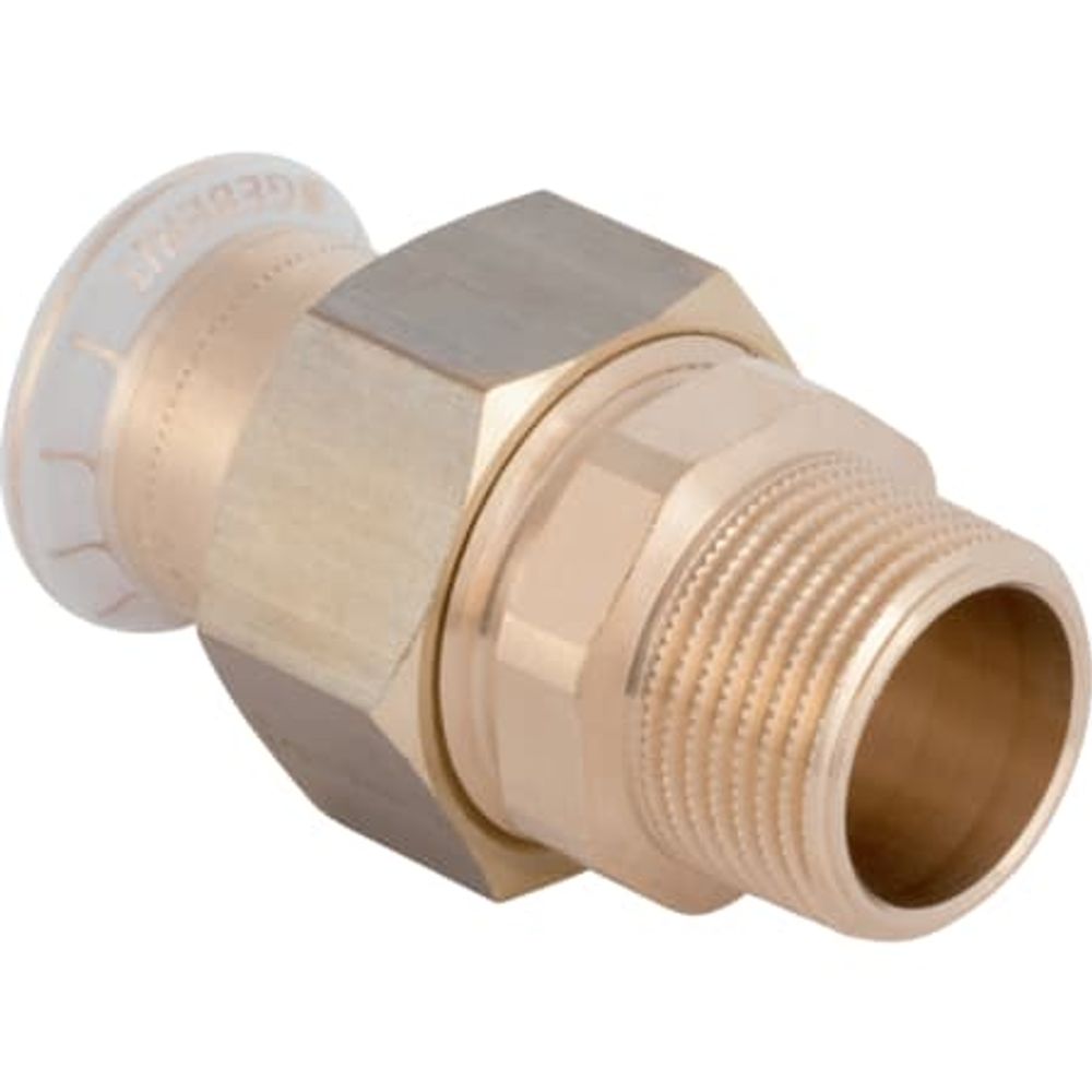 Geberit Mapress Kupfer Übergangsverschraubung mit Außengewinde,  DN 15 / 20,  dø 18 mm, 65542