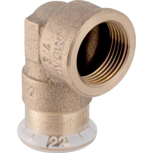 Geberit Mapress Kupfer Übergangswinkel 90° mit Innengewinde,  DN 12 / 15, 63853