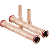 Geberit Mapress Kupfer Set Anschluss-T-Stück für Vor- und Rücklauf,  DN 12, 24005