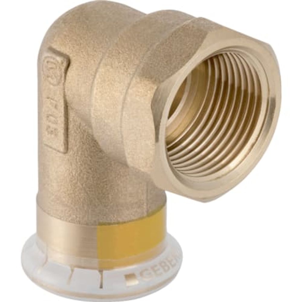 Geberit Mapress Kupfer Übergangswinkel 90° mit Innengewinde (Gas),  DN 15, 34726