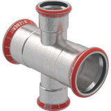 Geberit Mapress C-Stahl Kreuzstück reduziert,  DN 80 / 25,  dø 88.9 mm, 21130