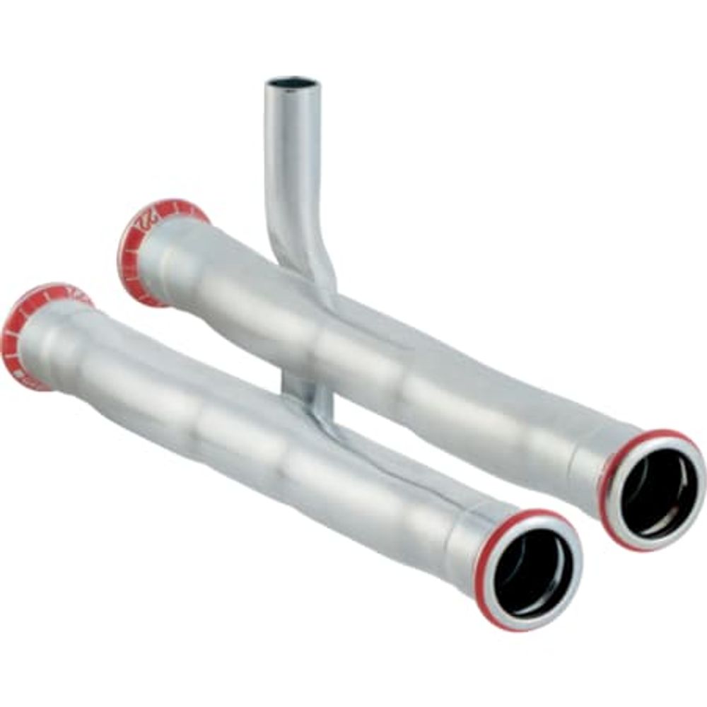 Geberit Mapress C-Stahl Set Anschluss-T-Stück für Rücklauf,  DN 12, 23602