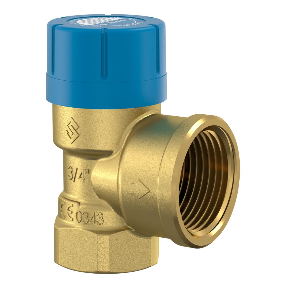 Flamco Sicherheitsventil Prescor B Rp3/4 x Rp1 - 6 bar, für Trinkwasser, 27110