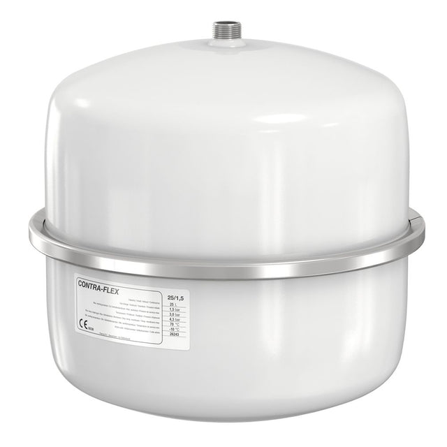 Flamco Ausdehnungsgefäß Contra-Flex 25 L/1,5 bar (3 bar) weiß, für HZ, 26233