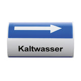 Flamco Kennzeichnungsaufkleber Warmwasser PE rot, F55162