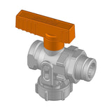 Flamco Flügelgriff f. KFE-Kugelhahn DN15-20 Zinkdruckguss rot, F10102