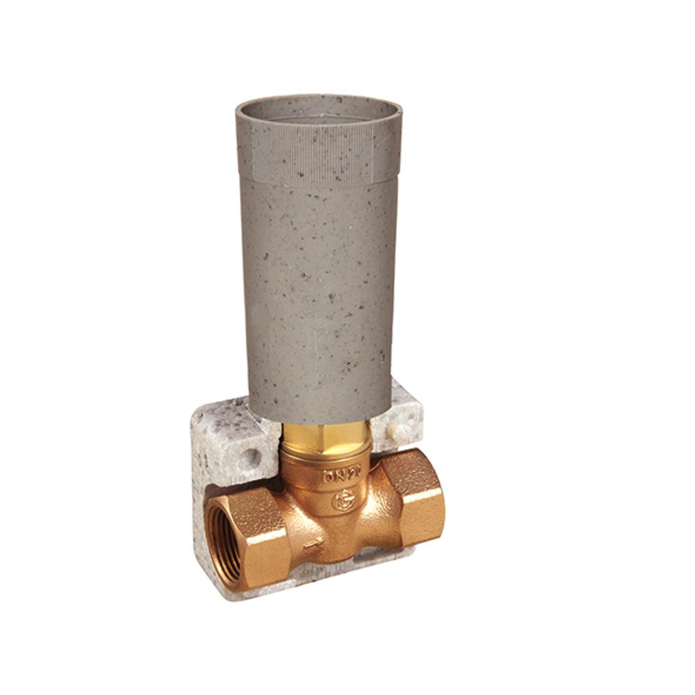 Flamco Rotguss-Unterputzventil DN20 Muffe-Muffe, M1206010
