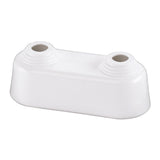 Flamco Doppelrosette hoch 10-22mm x Achsabstand 45mm Kst. weiß, F44203