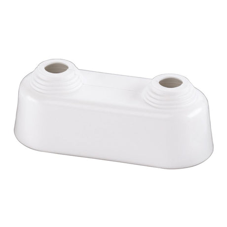 Flamco Doppelrosette hoch 10-22mm x Achsabstand 45mm Kst. weiß, F44203