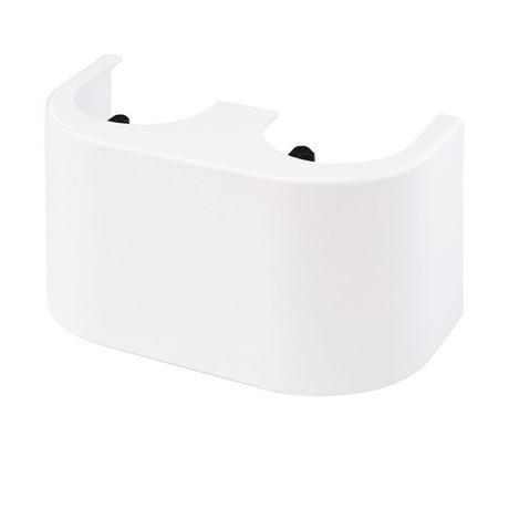 Flamco Designverkleidung Hahnblock Durchg. Kunststoff weiß, F10093