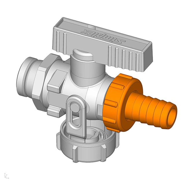 Flamco Schlauchverschraubung G3/4i für Schlauch DN15, F10372