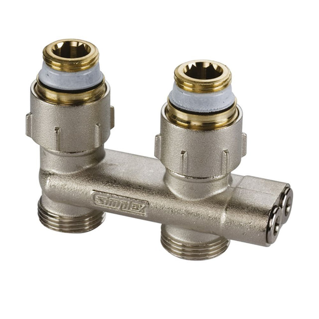 Flamco Umlenkstück Durchg. M. Absperr. D1/50 G3/4i x G3/4a MS vern. m. Nippel, F10076