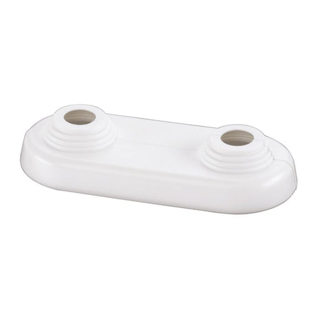 Flamco Doppelrosette flach 10-22mm x Achsabstand 50mm Kst. weiß, F44214