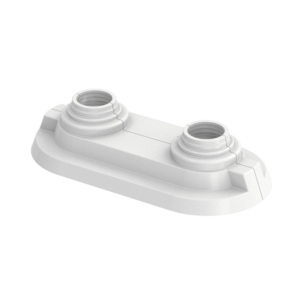 Flamco Doppelrosette RDC 15/50 weiß, Kunststoff, 12555