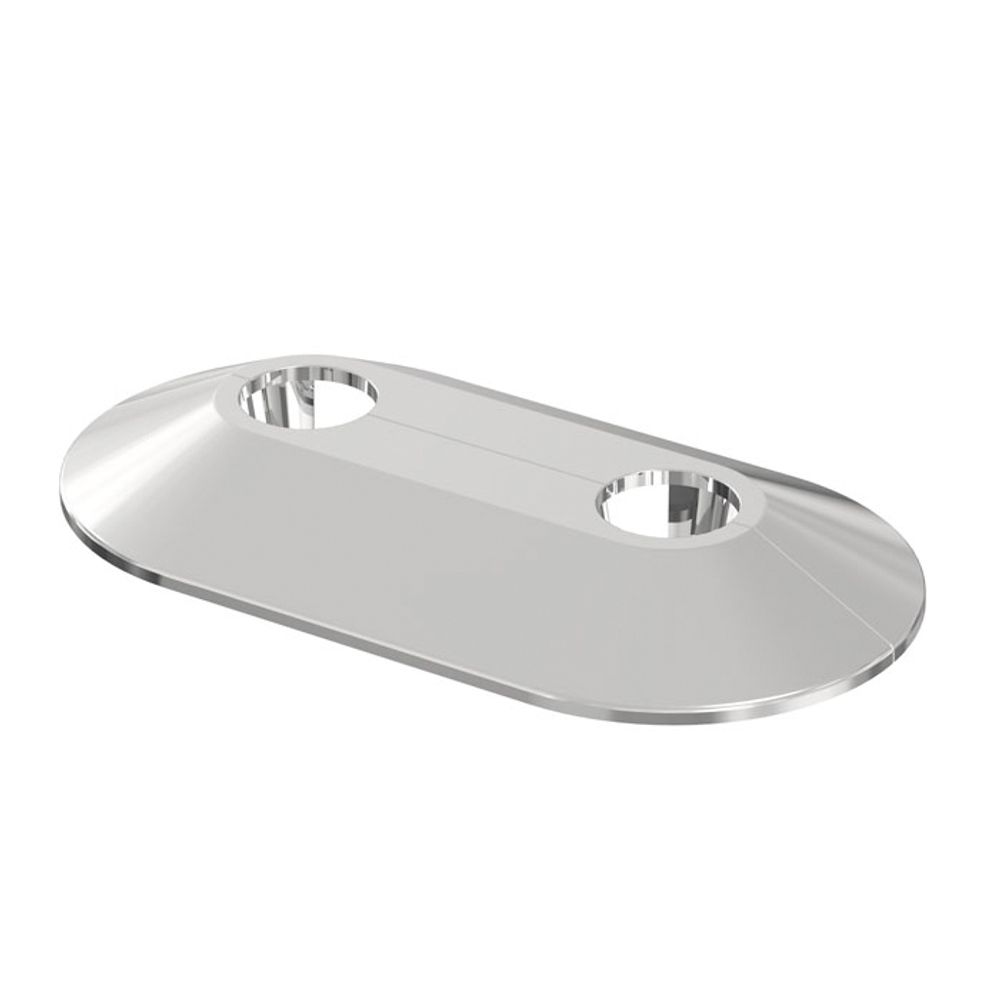 Flamco Doppelrosette RVDC 15/50 chrom, Kunststoff, 12529