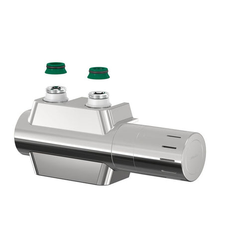Flamco Ventilhahnblock VARIODESIGN mit Th.-Kopf TC-D1 und Blende, verchromt, F12161