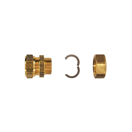 Flamco FixLock Verschraubungsset DN 16, 22 mm Klemmringverschraubung, MG29611.11FL