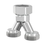 Flamco Anschlussverteiler Y-Form MS vern. G3/4a Eurok. x G3/4i EK, Achsab. 38,5mm, F10506