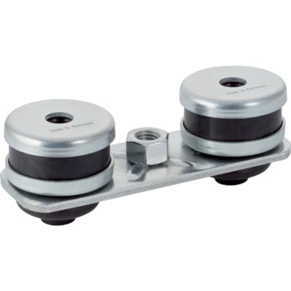 Geberit Set Grundplatte rechteckig, Zweiloch, mit Gewindemuffe M10, 359.145.26.1