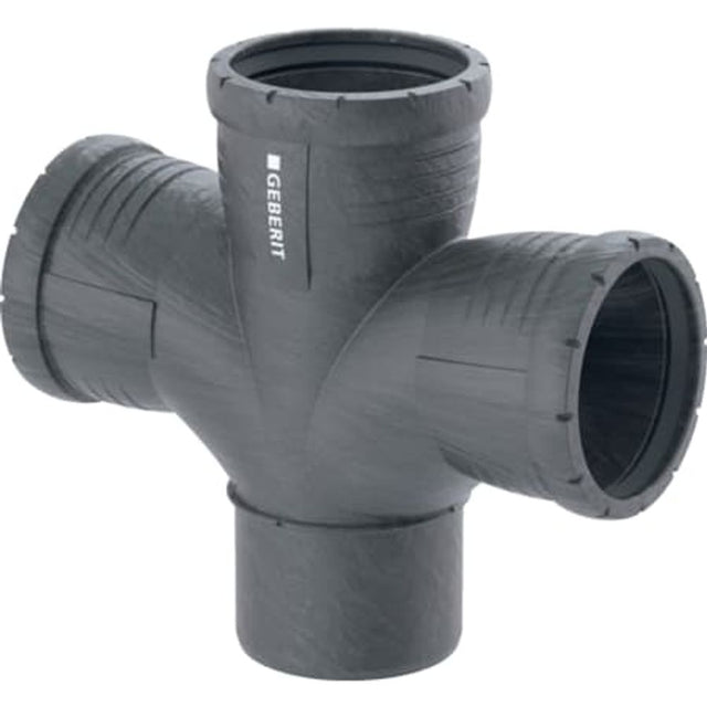 Geberit Silent-Pro Bogenabzweig 87,5° zweifach,  DN 90 / 90 / 90, 393.466.14.1
