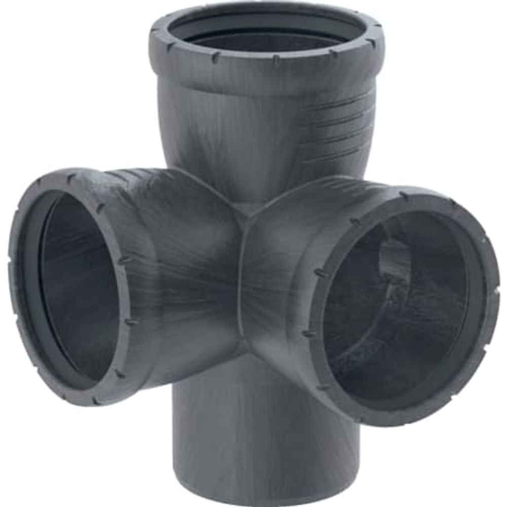 Geberit Silent-Pro Eckabzweig 87,5°,  DN 100 / 90 / 90, 393.550.14.1
