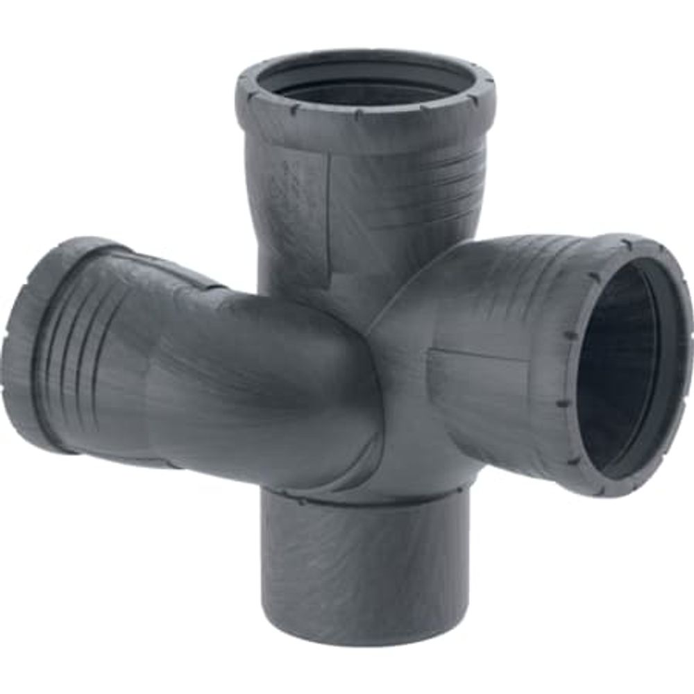Geberit Silent-Pro Schachtbogenabzweig 87,5° rechts,  DN 90 / 70 / 90, 393.463.14.1