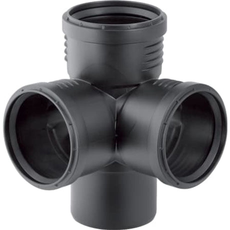 Geberit Silent-PP Eckabzweig 87,5°,  DN 125 / 100 / 100, 390.662.14.1