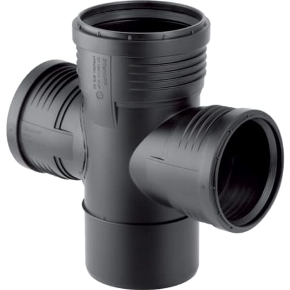 Geberit Silent-PP Abzweig 87,5° zweifach, 390.665.14.1