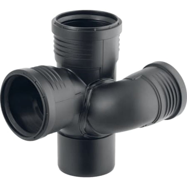Geberit Silent-PP Schachtbogenabzweig 87,5° links,  DN 90 / 70 / 90, 390.464.14.1