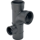 Geberit Silent-PP Kombibogeneckabzweig 87,5° links,  DN 100 / 100 / 50, 390.578.14.1