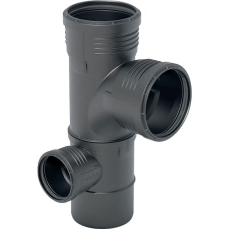 Geberit Silent-PP Kombibogeneckabzweig 87,5° links,  DN 100 / 90 / 50, 390.570.14.1
