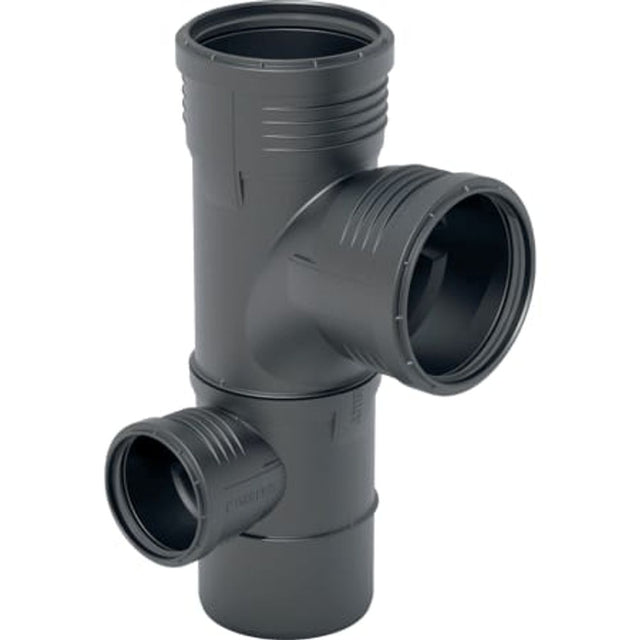 Geberit Silent-PP Kombibogeneckabzweig 87,5° links,  DN 100 / 90 / 50, 390.570.14.1