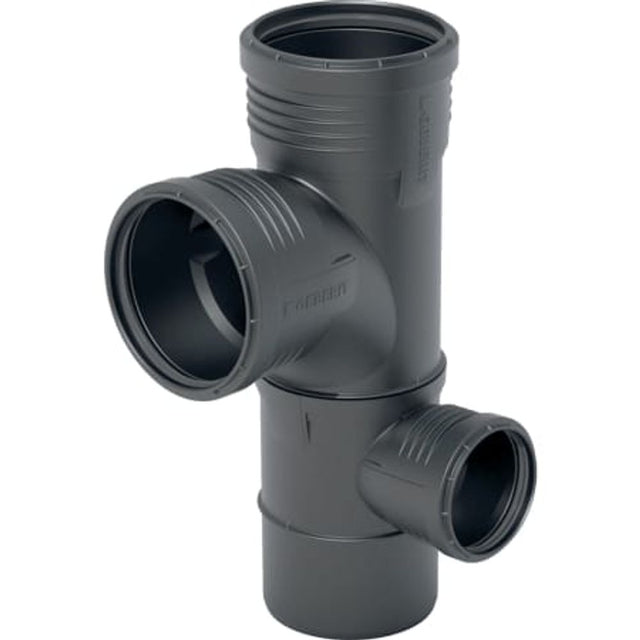 Geberit Silent-PP Kombibogeneckabzweig 87,5° rechts,  DN 100 / 100 / 50, 390.565.14.1