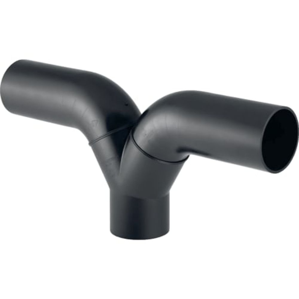 Geberit PE Hosenabzweig 2 x 90° mit langen Schenkeln, 367.458.16.1