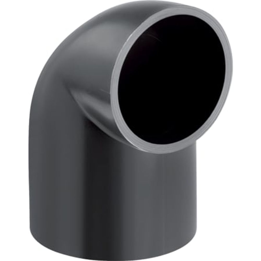 Geberit PE Bogen 90° reduziert, mit langem Schenkel und kleinem Radius, 363.062.16.1