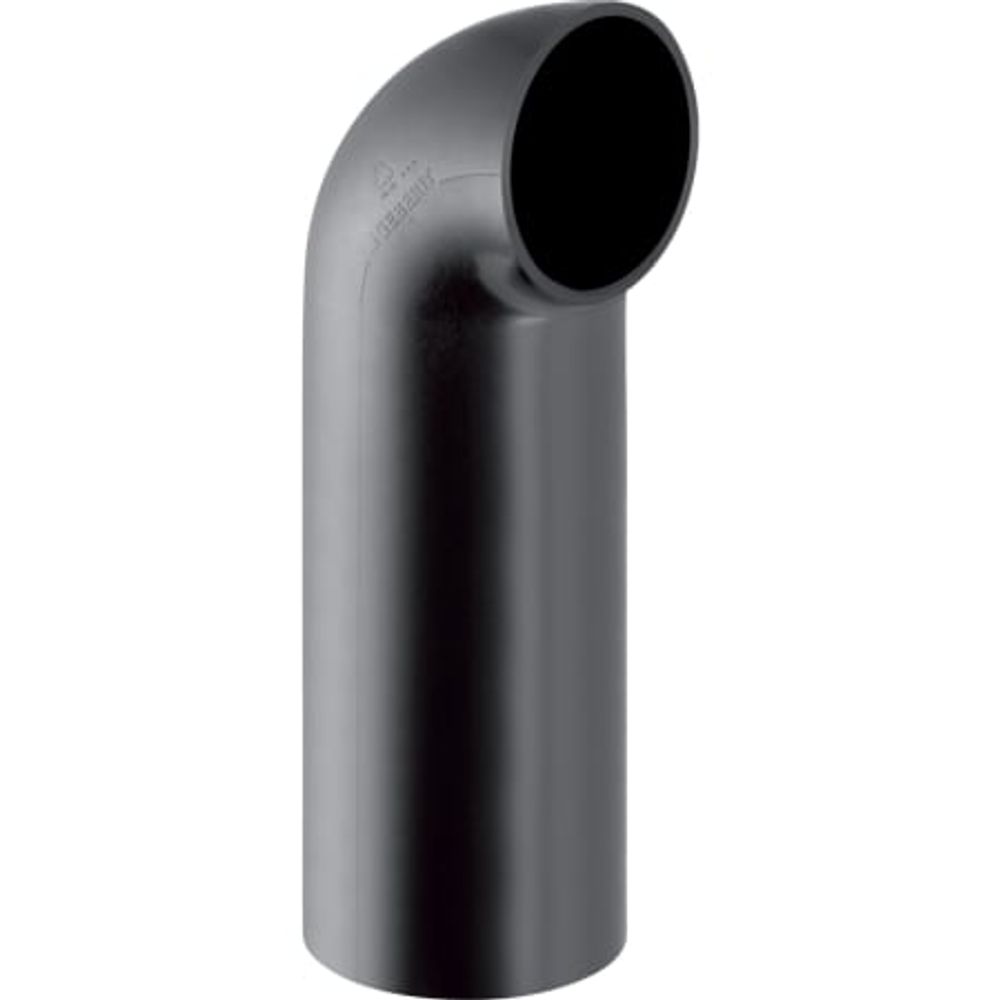 Geberit PE Bogen 90° mit langem Schenkel und kleinem Radius,  DN 90, 366.876.16.1