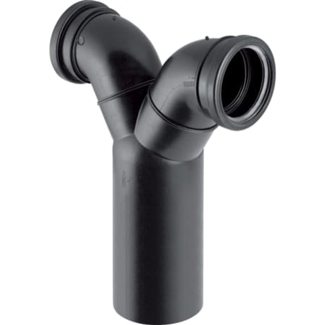 Geberit PE Doppelanschlussbogen 90° für Wand-WC,  DN 100 / 90 / 90, 367.923.16.1