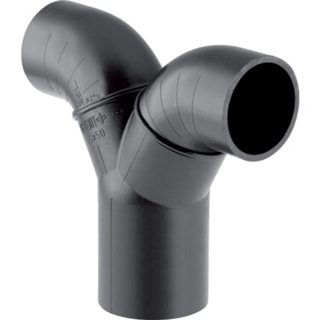 Geberit PE Doppelanschlussbogen 90° für Manschette,  DN 56 / 50, 363.472.16.1