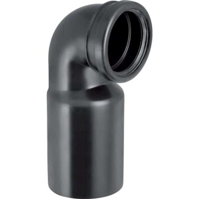 Geberit PE Anschlussbogen 90° für Wand-WC, mit Erweiterung,  DN 90 / 90, 366.925.16.1