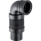 Geberit PE Anschlussbogen 90° für WC, ausziehbar,  DN 100 / 90, 241.525.00.1