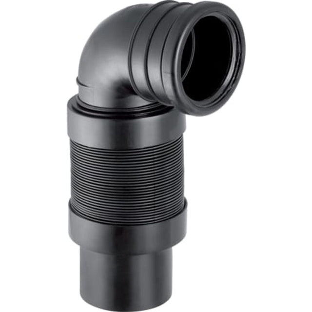 Geberit PE Anschlussbogen 90° für WC, ausziehbar,  DN 100 / 90, 241.525.00.1