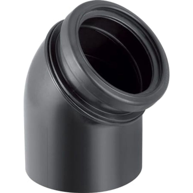 Geberit PE Anschlussbogen 45° mit Anschlusssteckmuffe, für Wand-WC, 367.945.16.1