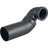 Geberit PE Anschlussbogen 90° für Wand-WC, rechts gekröpft, mit Erweiterung,  DN 100 / 100, 367.902.16.1