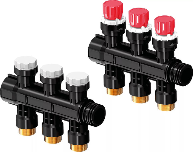 Uponor Vario PLUS Verteiler mit Ventil LS 3X 3/4 Euro, 1030580